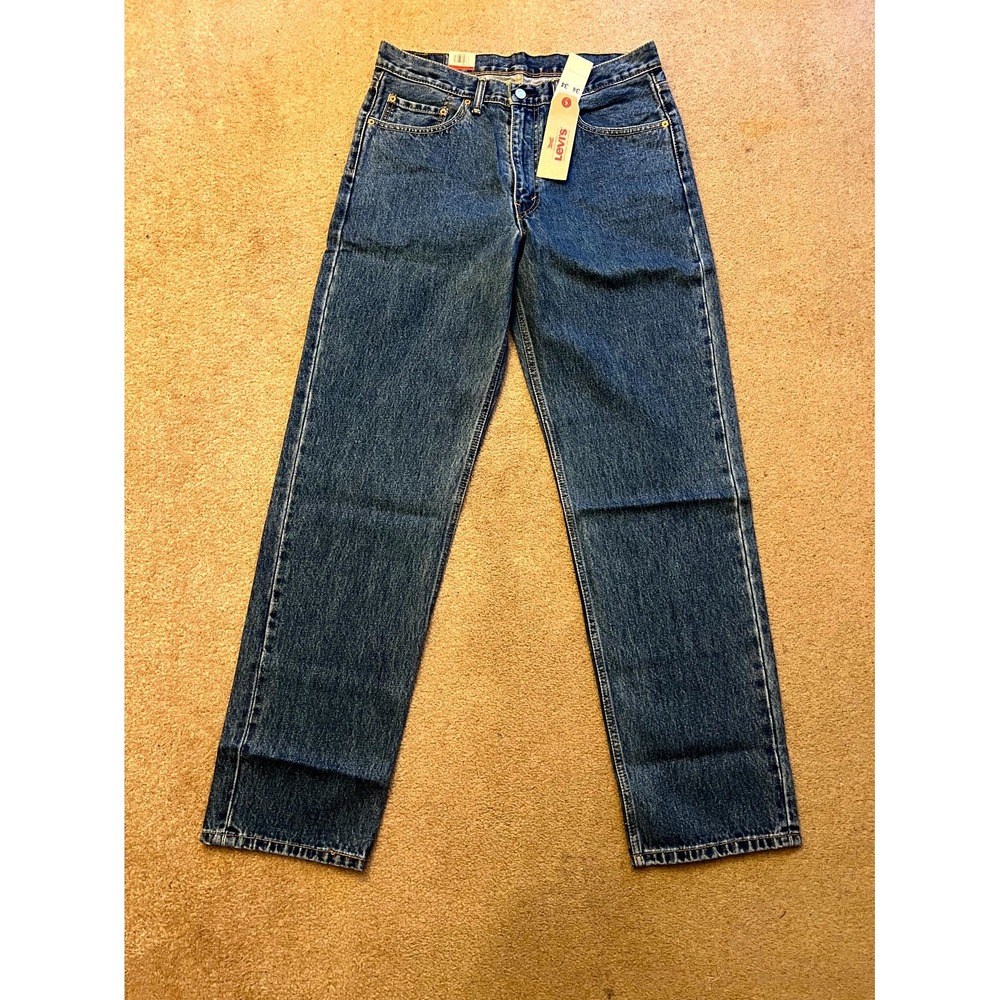 Levi's 550 Jeans Men's 34x34 Blue Acid Wash Relaxed Fit High Rise Tapered Leg